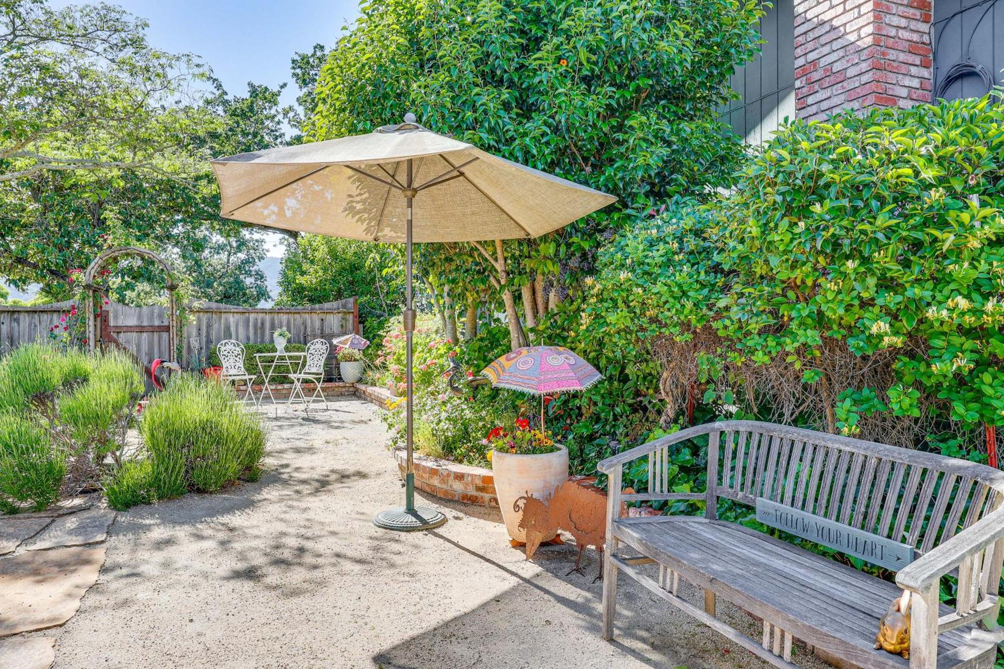 Romantic Casita With Garden And Deck 2 Miles To Plaza! Сонома Экстерьер фото